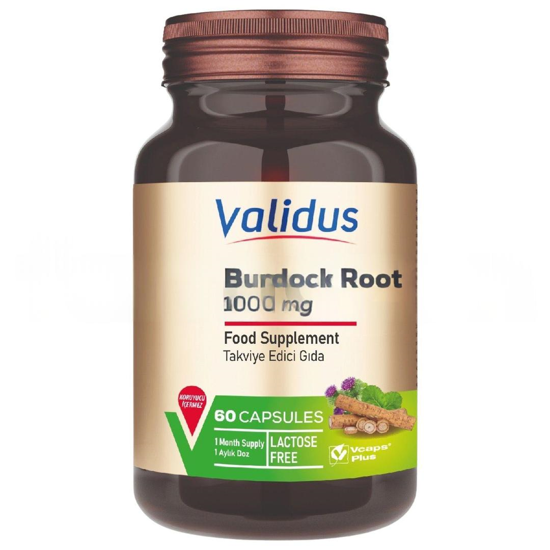 Validus Burdock Root 1000 mg 60 Kapsül
