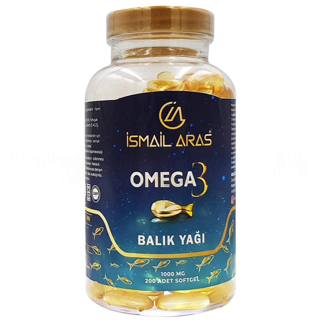 İsmail Aras Omega 3 Balık Yağı Softgel 200'li