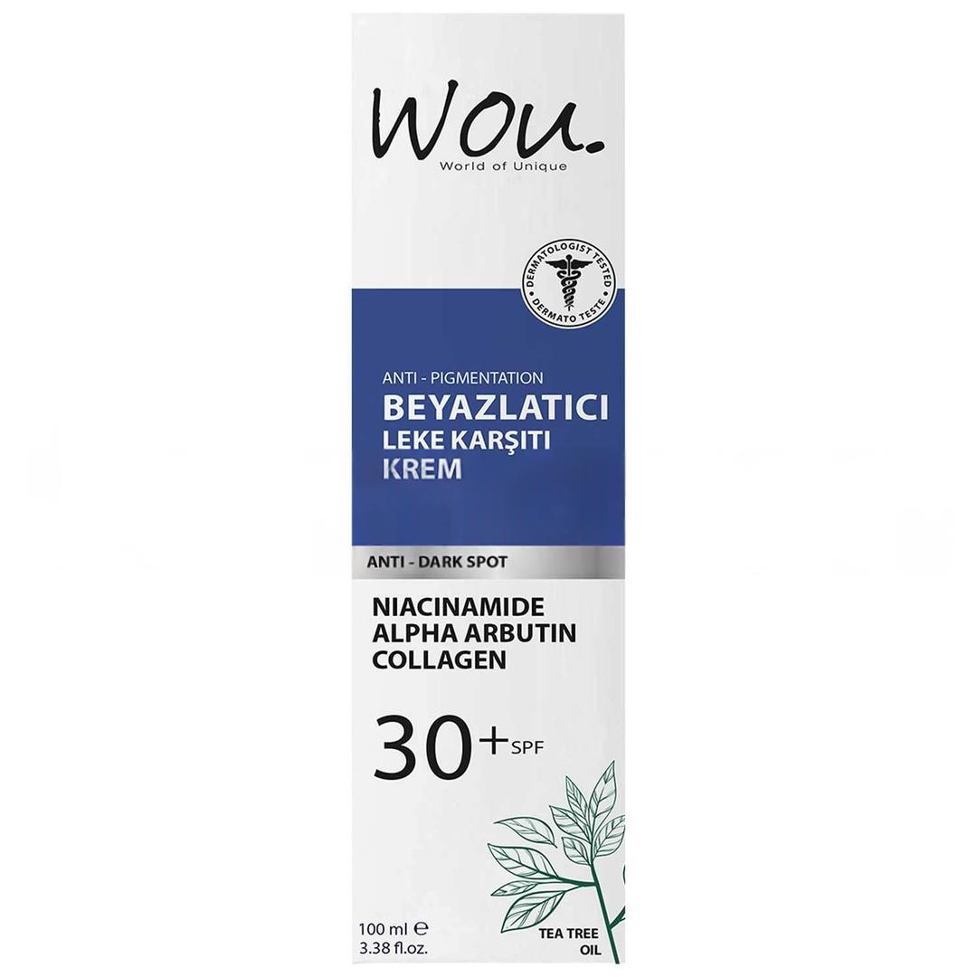 Wou Leke Karşıtı Beyazlatıcı Krem SPF30+ 100 ml