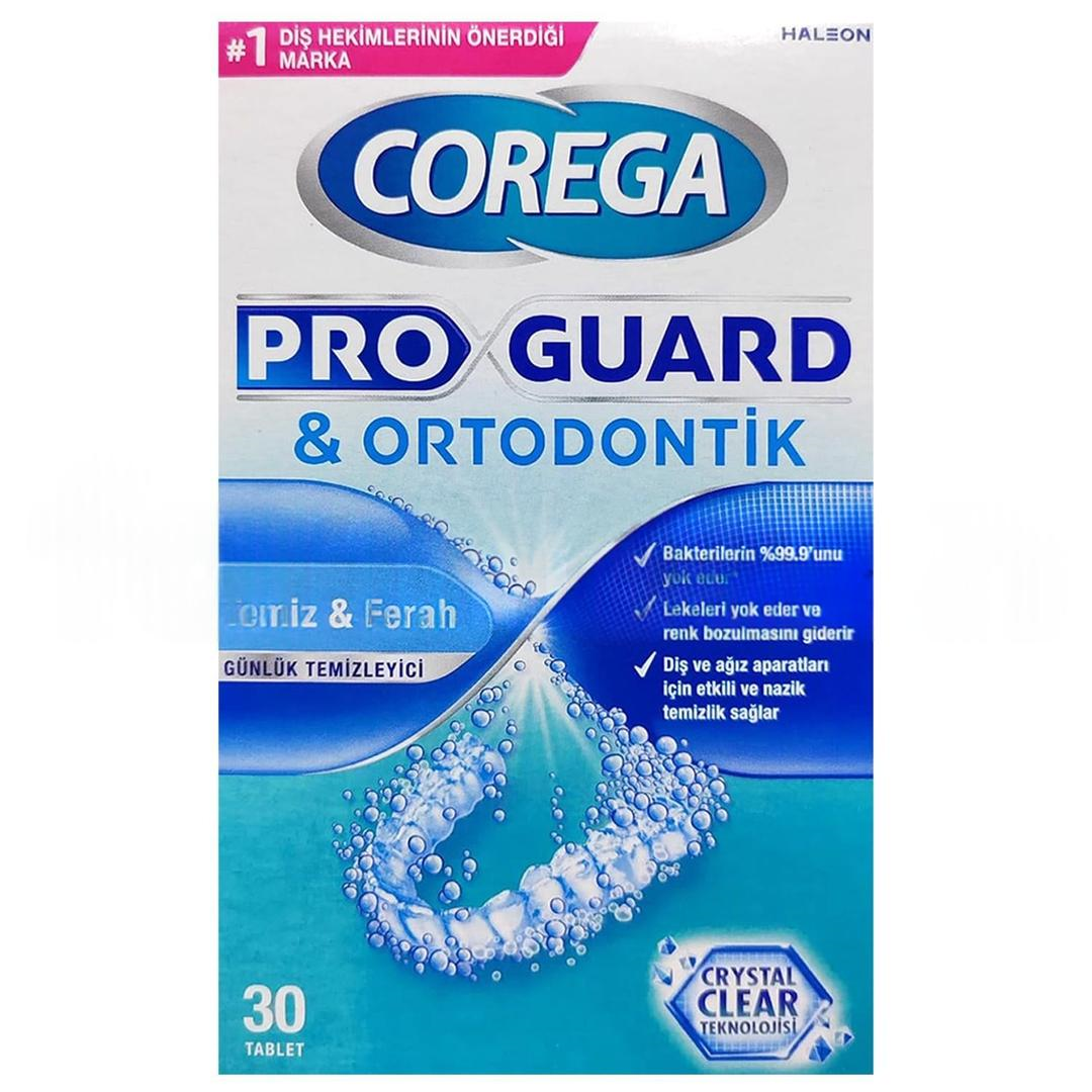 Corega Pro Guard Ortodontik Temiz Ferah 30 Tablet - Eski Ambalaj