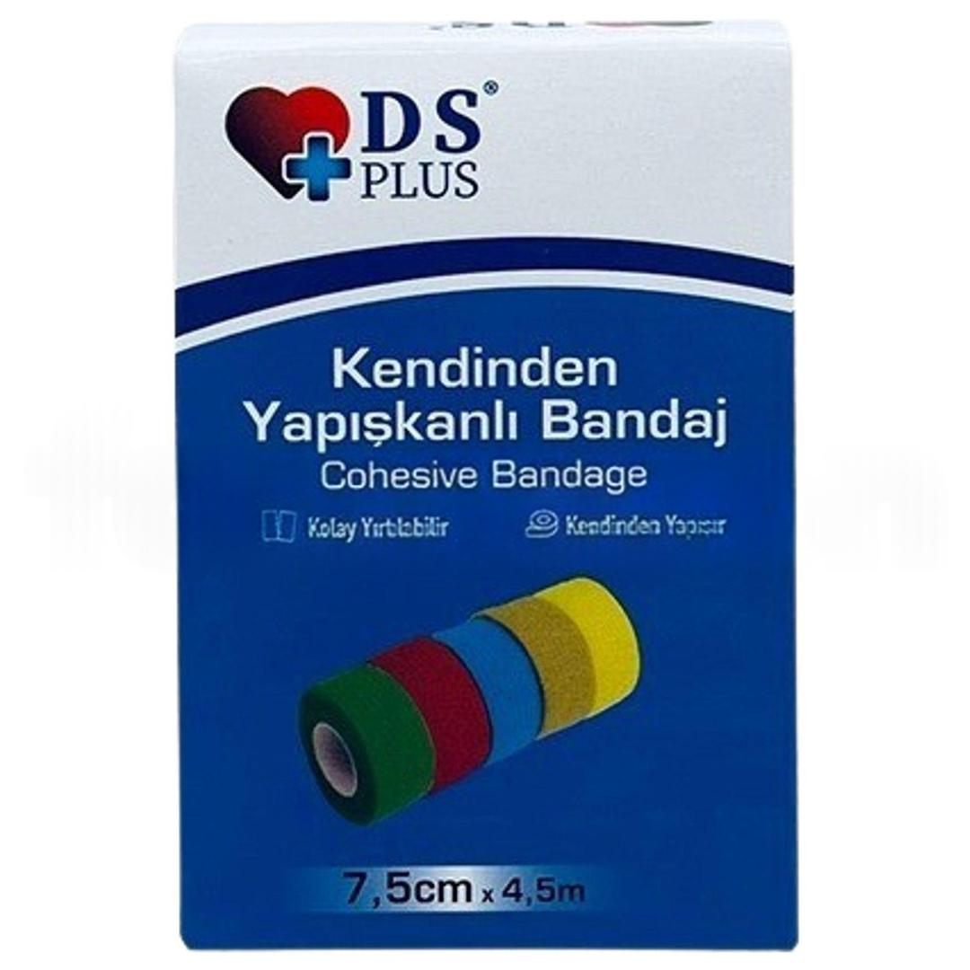 Ds Plus Coban Bandaj 7,5 cm x 4,5 m - Kırmızı