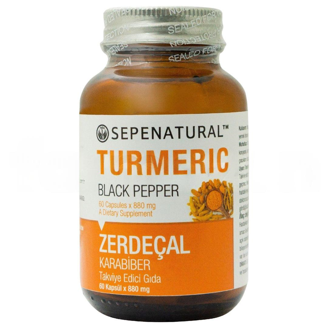 Sepe Natural Zerdeçal Karabiber 880 mg 60 Kapsül