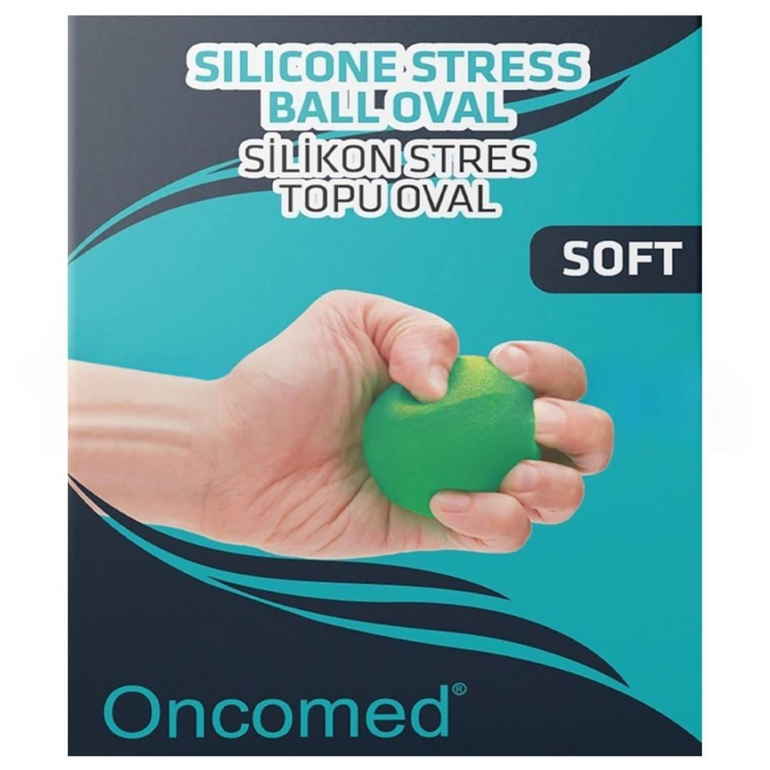 Oncomed El Egzersiz Stres Topu Silikon Yeşil