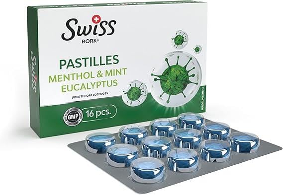 Swiss Bork Mentol Nane Okaliptus 16 Pastil