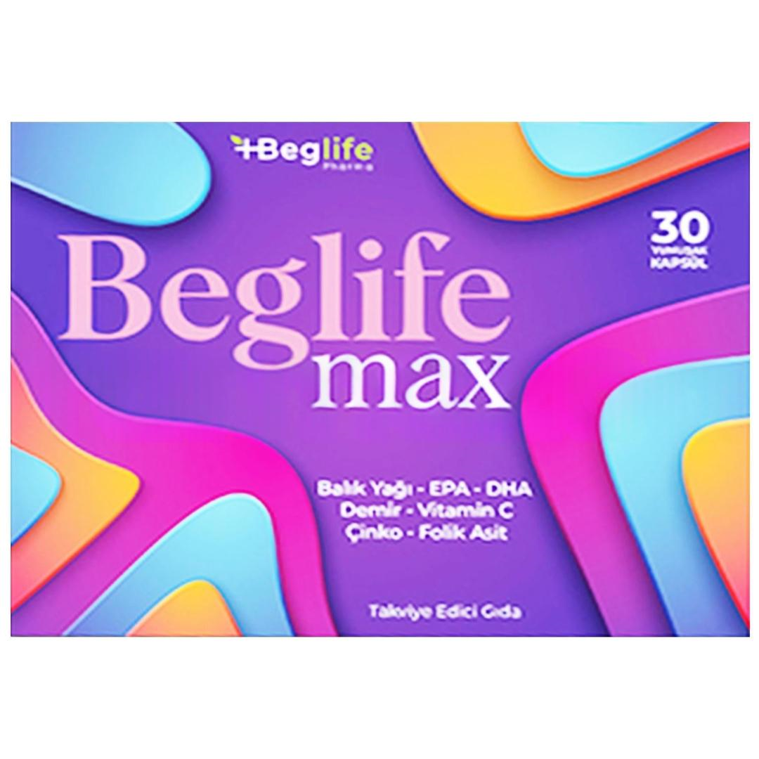 Beglife Max Balık Yağı Demir Vit C 30 Kapsül