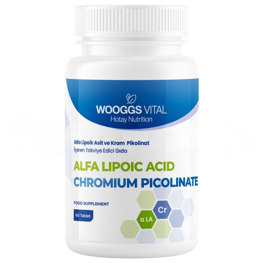 Wooggs Vital Alfa Lipoic Asit ve Chromium Picolinate İteg 60 Tablet