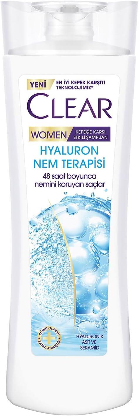 Clear Women Kepeğe Karşı Etkili Hyaluron Nem Terapisi 350 ml Saç Bakım Şampuanı