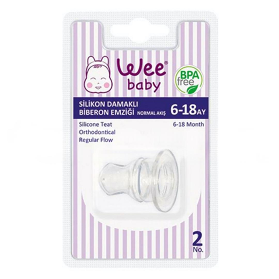 Wee Baby 823 Biberon Emziği Silikon Damaklı No: 2