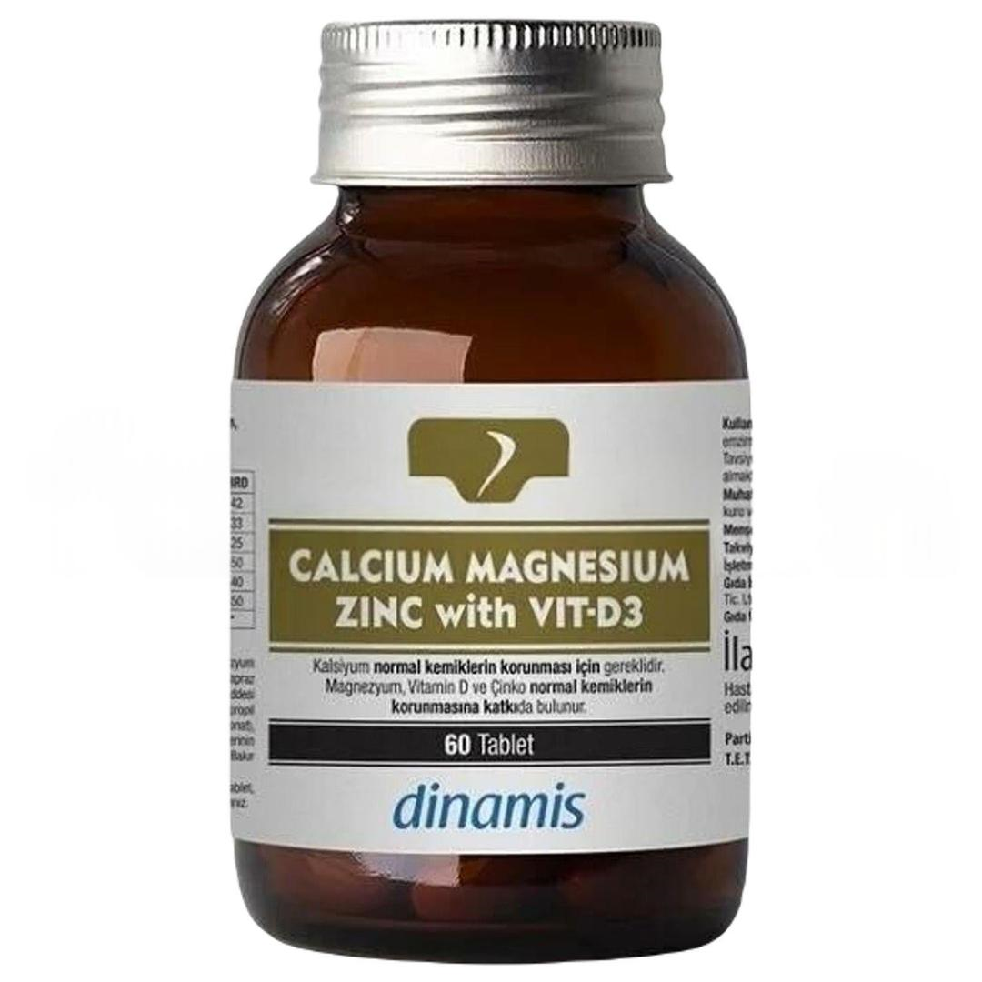 Dinamis Calcium Magnesium Zinc D3 - 60 Tablet