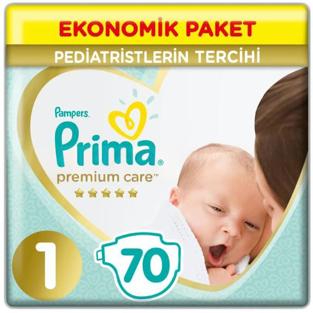 Prima Premium Care Yenidoğan Ekonomik Paket Bebek Bezi 1 Numara 70'li