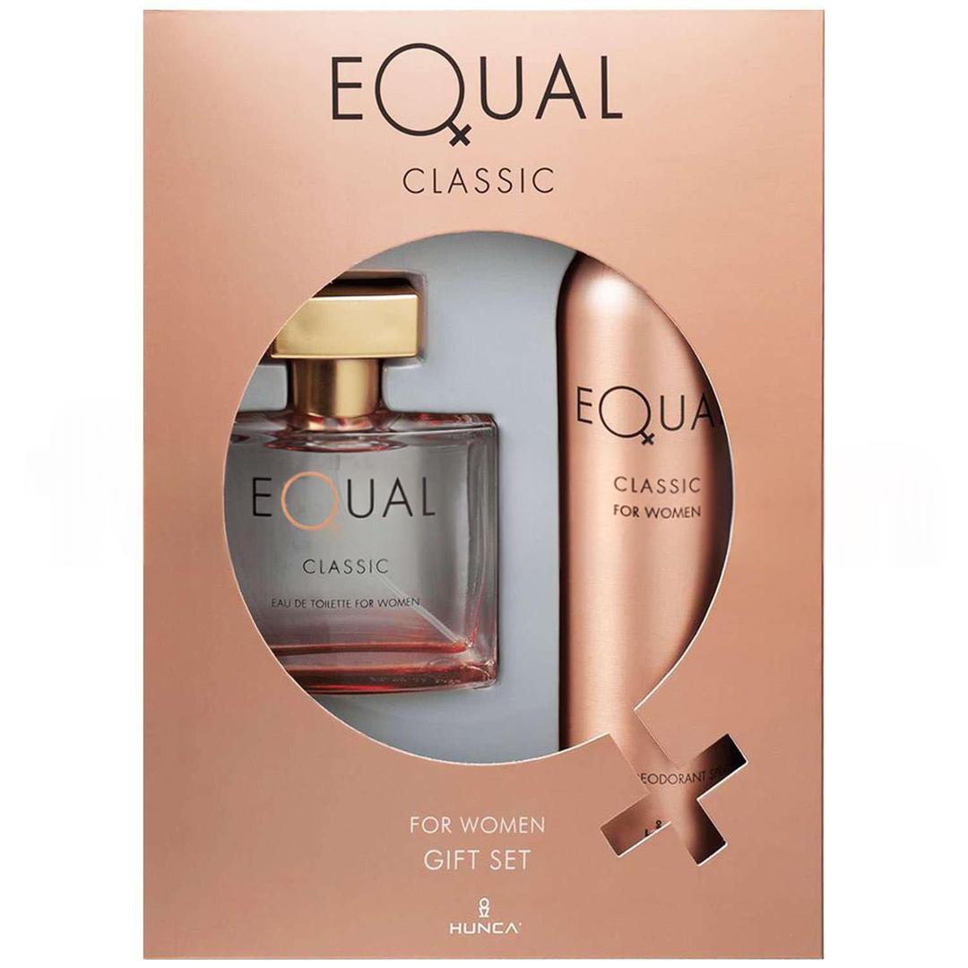 Equal Classic Gift Set For Women - EDT 75 ml + Deodorant 150 ml