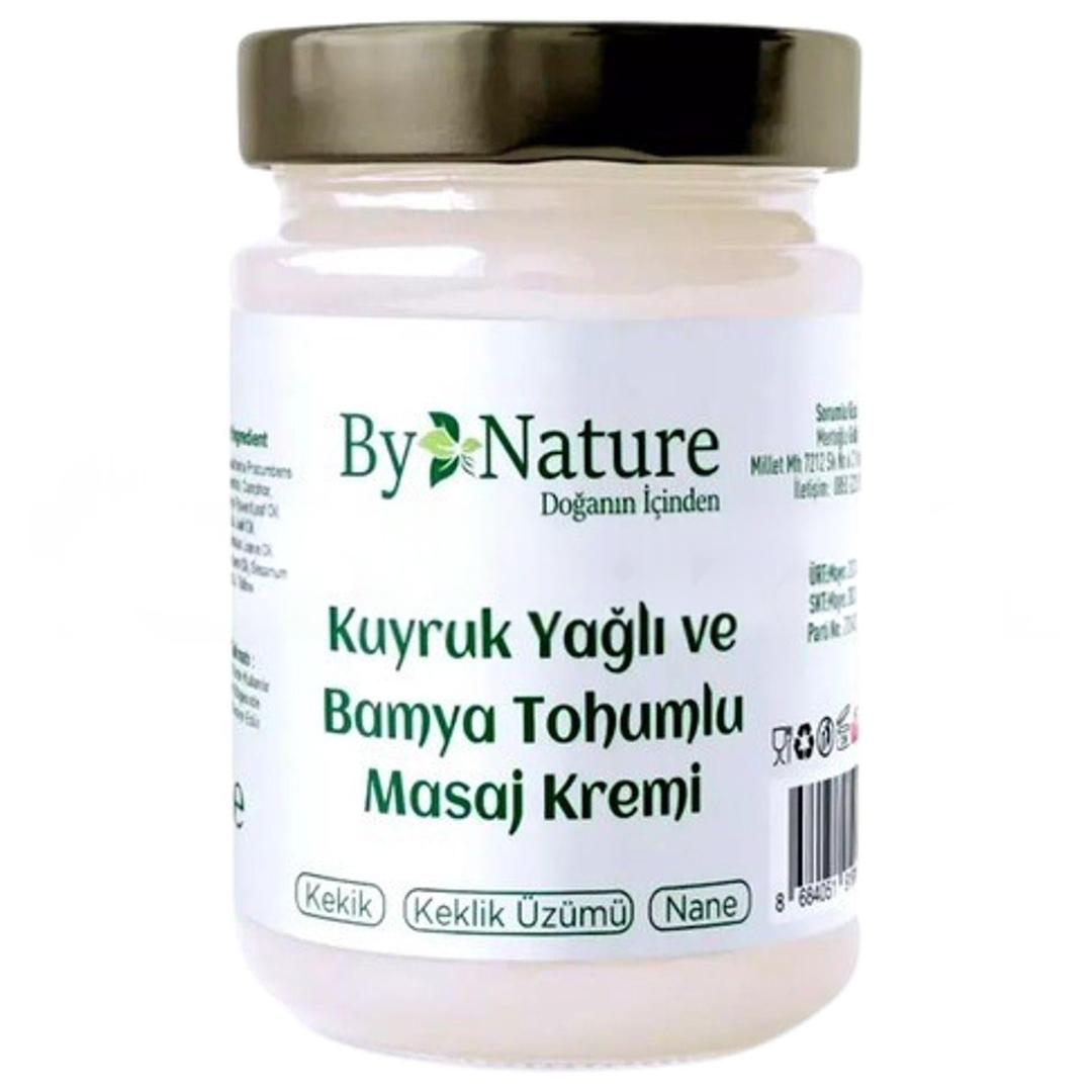 Bynature Kuyruk Yağlı & Bamya Tohumlu Masaj Kremi 100 ml