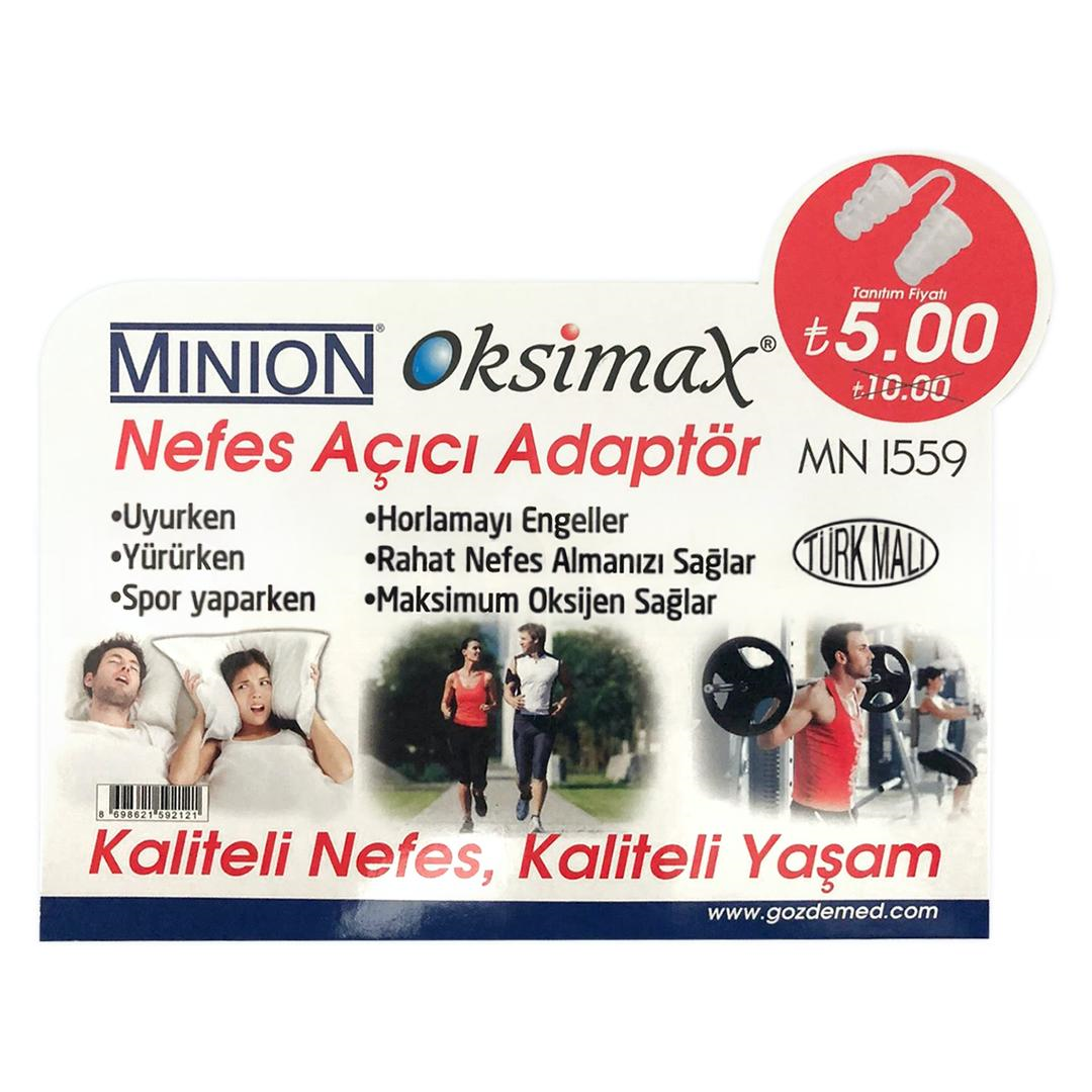 Minion Oksimax Nefes Açıcı Adaptör 50'li Fanus