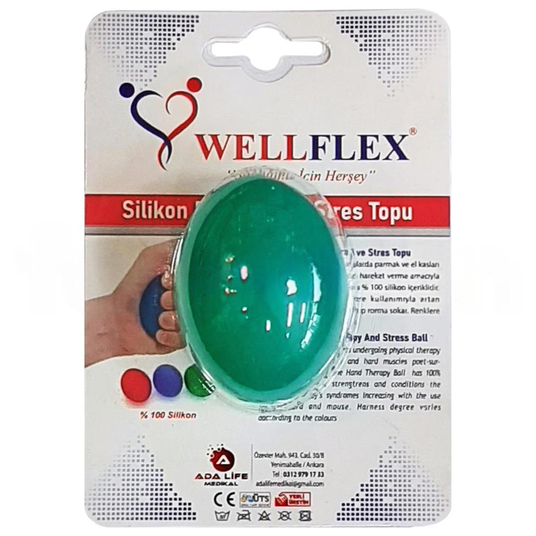 Wellflex El Egzersiz Stres Topu Yumuşak - Yeşil