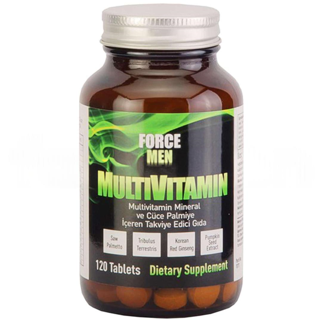 Force Nutrition Men Multivitamin Mineral ve Saw Palmetto 632 mg 120 Tablet