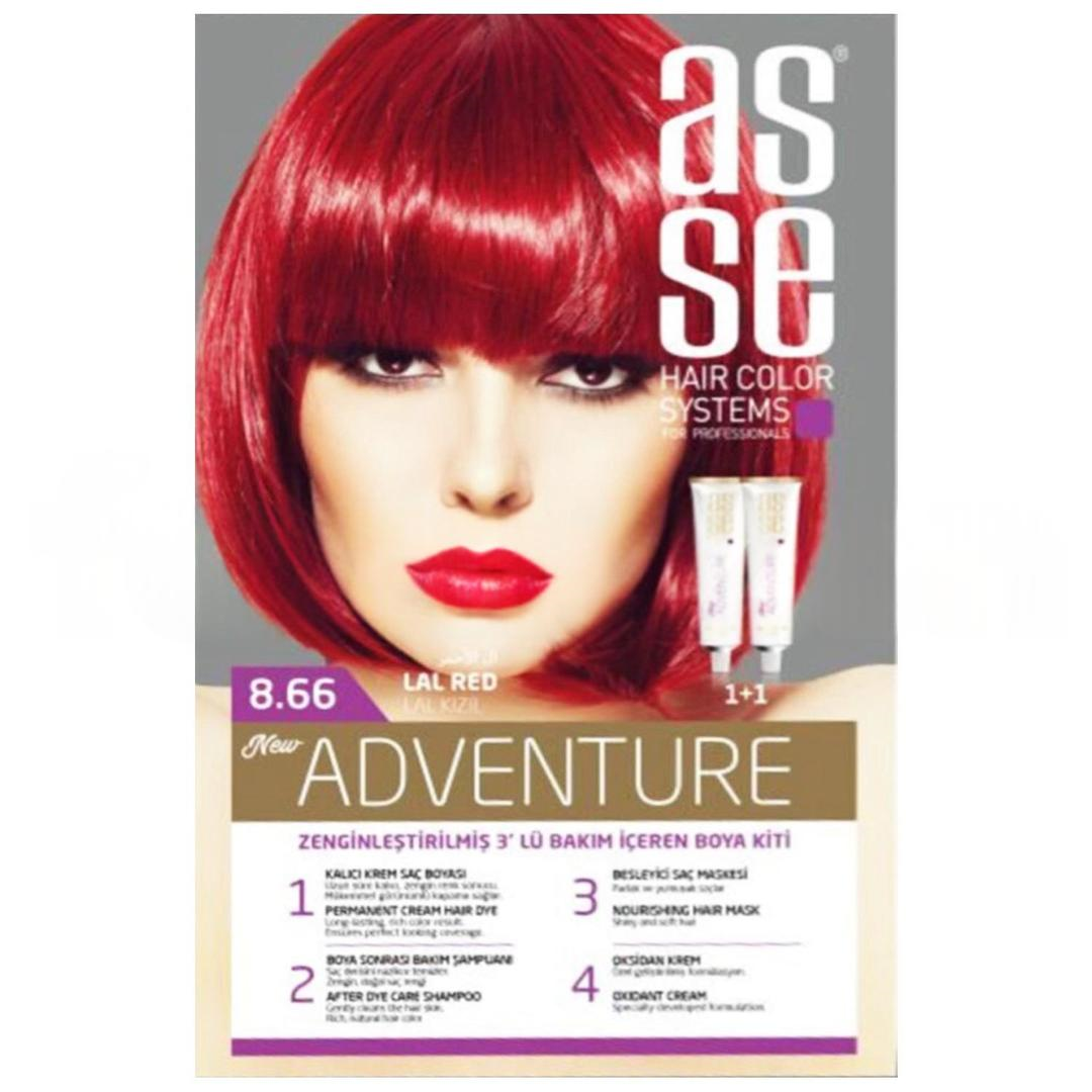 Asse Hair Color System Saç Boyası Lal Kızıl No: 8.66