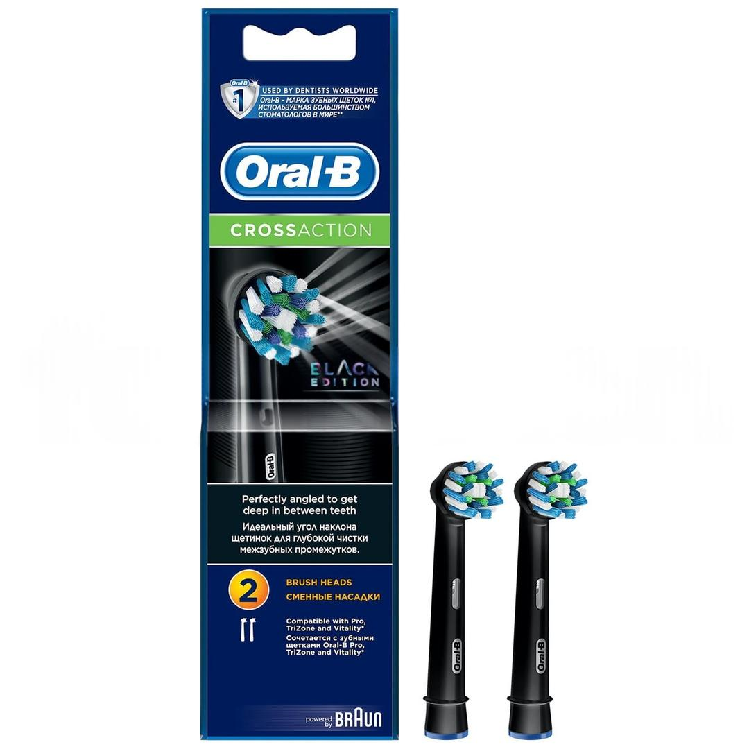 Oral-B Cross Action Black Edition Diş Fırçası Yedek Başlık 2'li