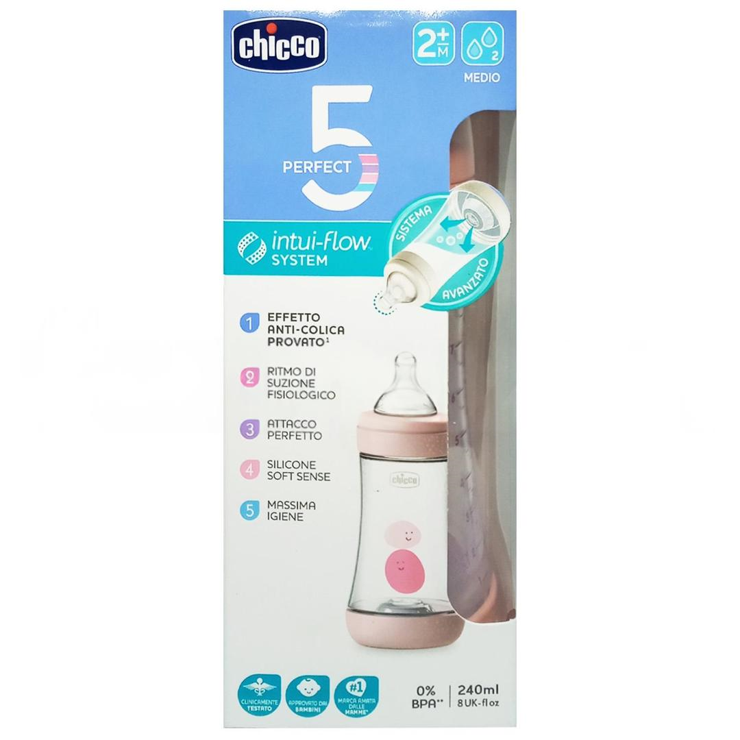 Chicco P5 Antikolik PP Biberon 2+ Ay Pembe 250 ml