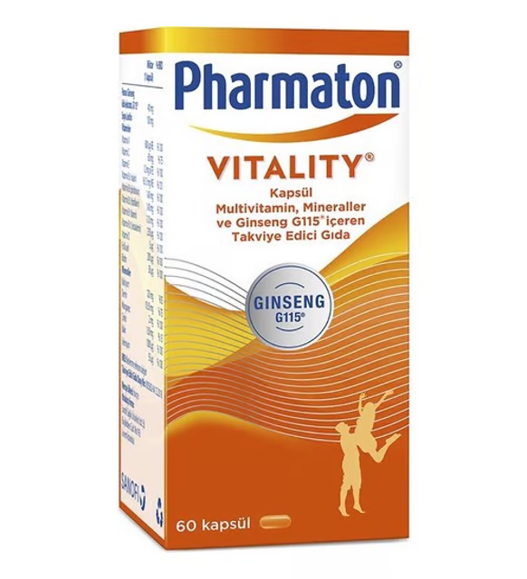 Pharmaton Vitality 60 Kapsül Multivitamin