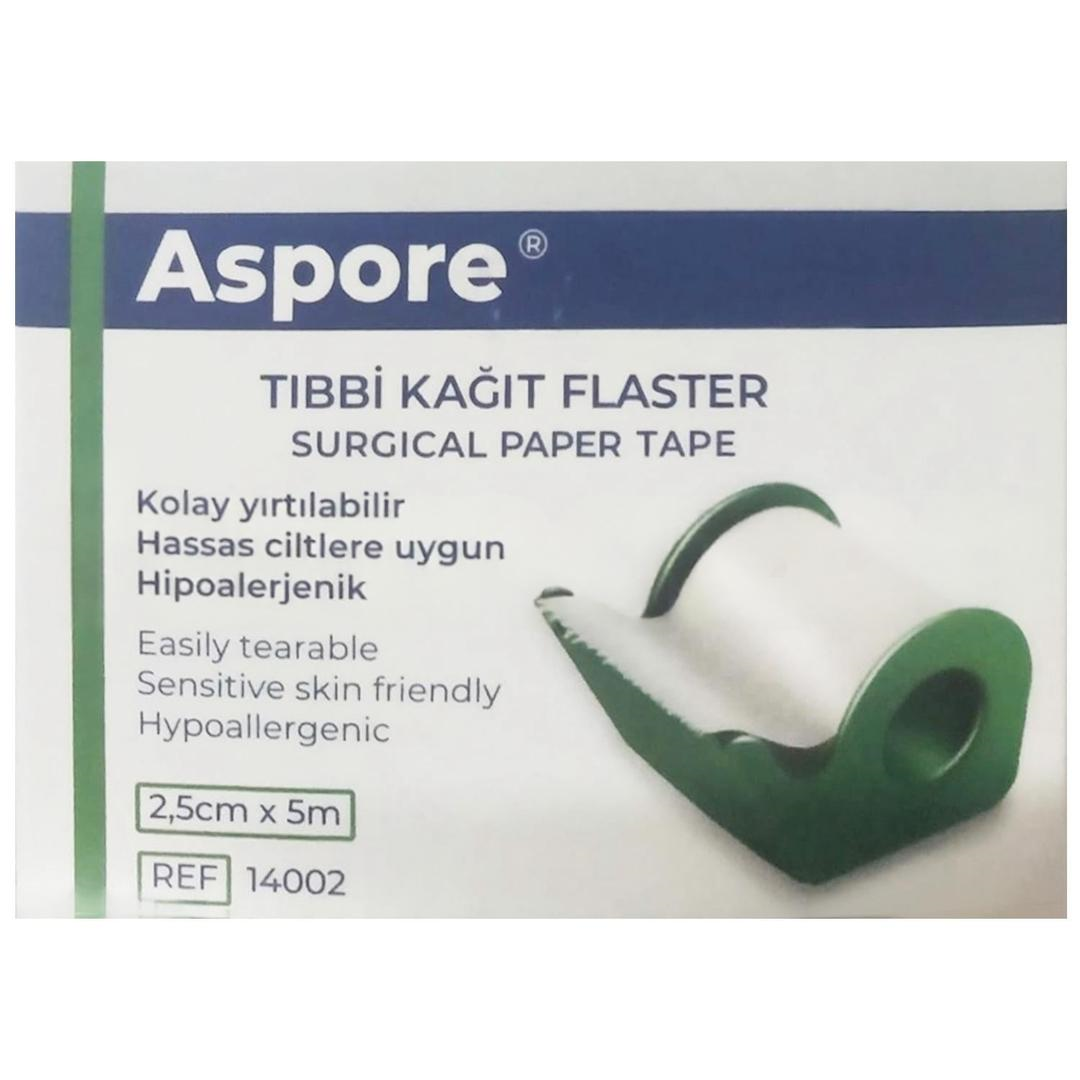 Aspore Kağıt Flaster 2,5 cm x 5 m