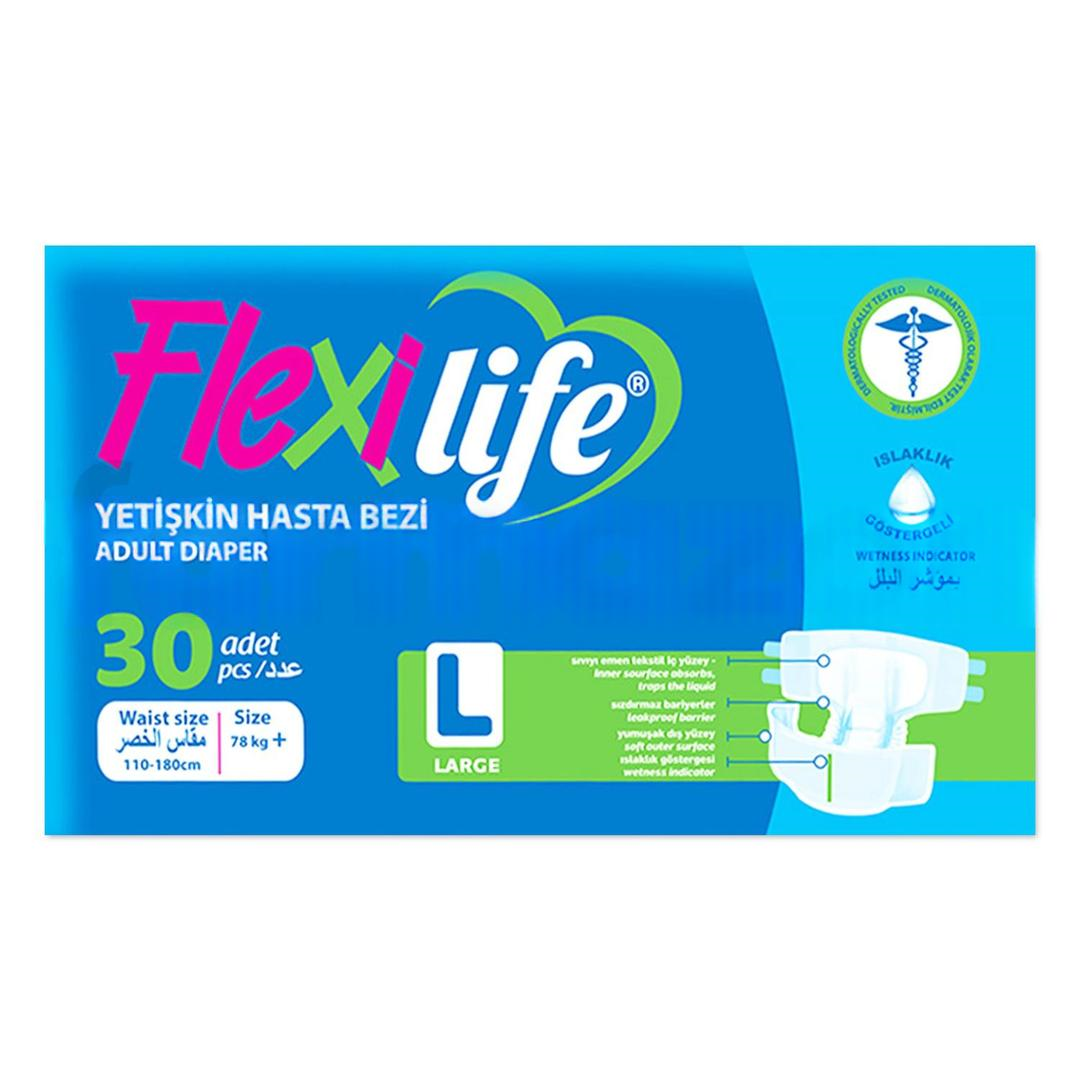 Flexi Life Hasta Bezi Polietilen Large 30'lu