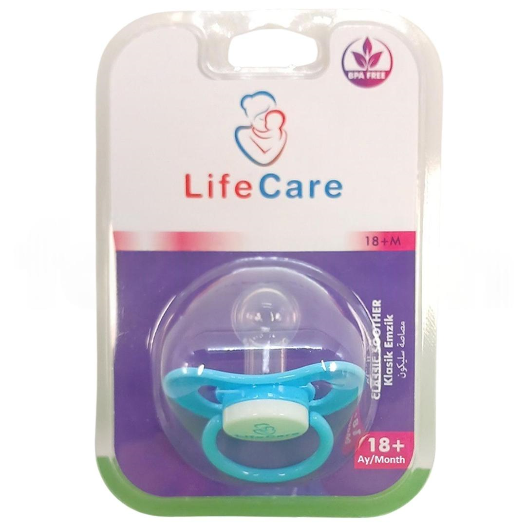 Life Care Baby Yuvarlak Uçlu Klasik Emzik 3 Numara 18+ Ay Mavi