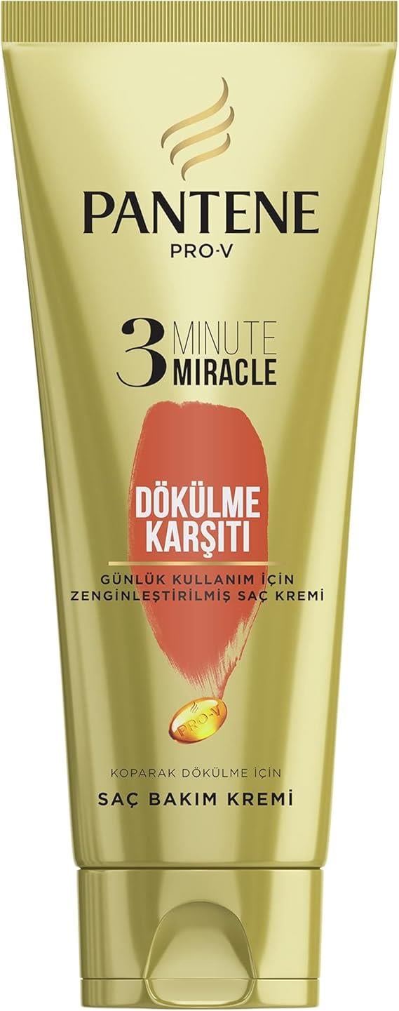 Pantene 3 Minute Miracle 200 ml Saç Dökülmelerine Karşı Koruma Saç Bakım Kremi