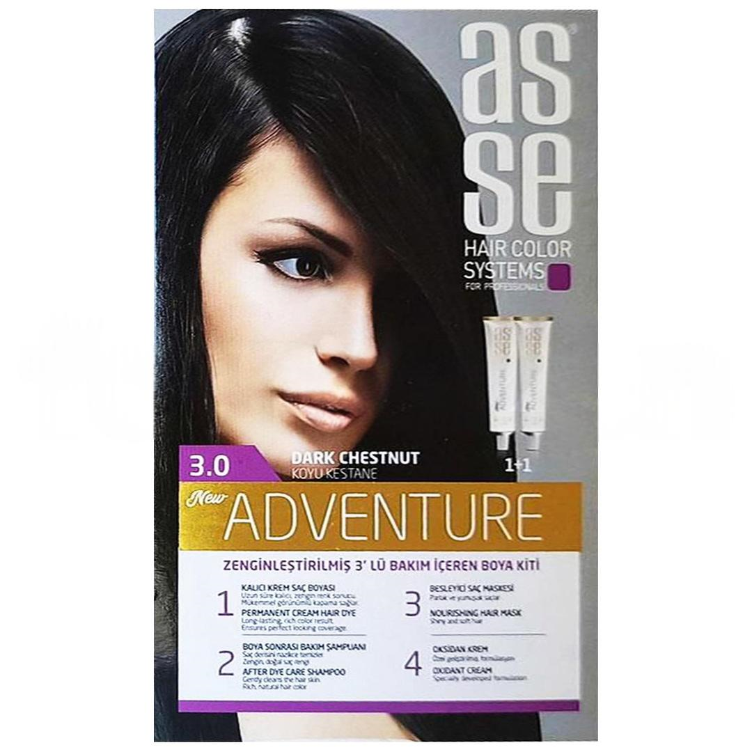 Asse Hair Color System Saç Boyası Koyu Kestane No: 3.00