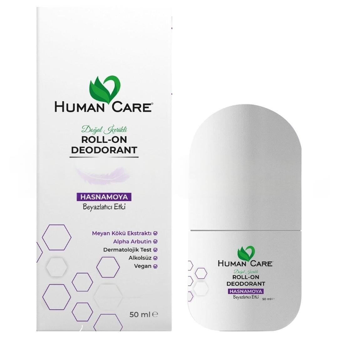 Human Care Doğal Roll-On Deodorant Hasnamoya Beyazlatıcı Etkili 50 ml