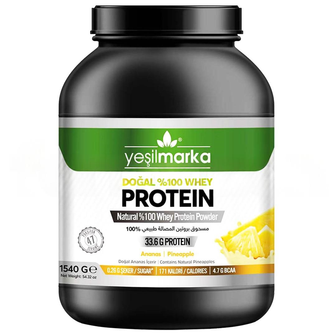 Yeşilmarka Doğal Whey Protein Tozu Ananas 1540 gr