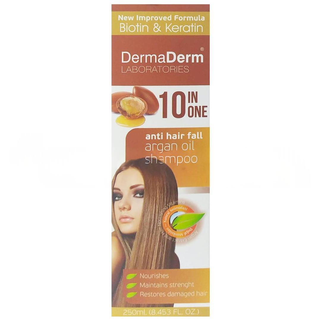 Dermaderm Saç Dökülmesine Karşı Argan Özlü Şampuan 250 ml - Hızlı Saç Uzamasına Etkili