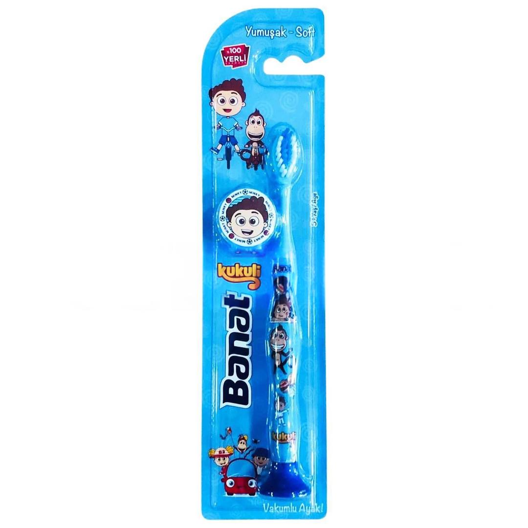 Banat Çocuk Diş Fırçası Kapaklı Soft 5+ Yaş Kukuli Erkek