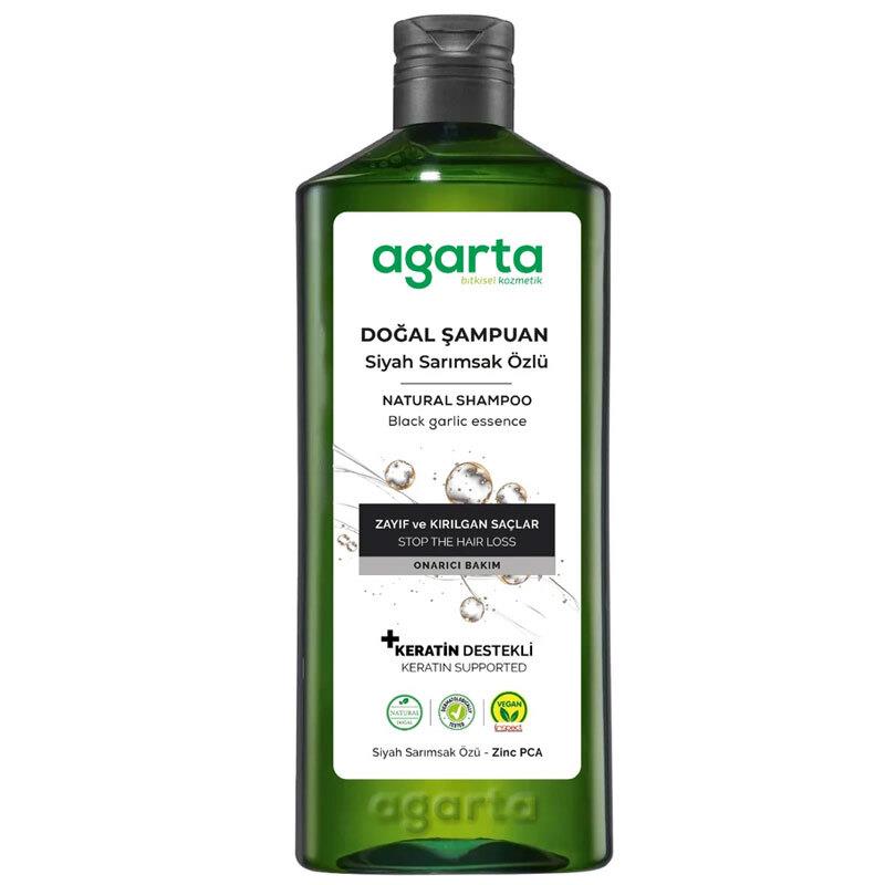 Agarta Şampuan Siyah Sarımsak Özlü Saç Dökülmesine Karşı 400 Ml