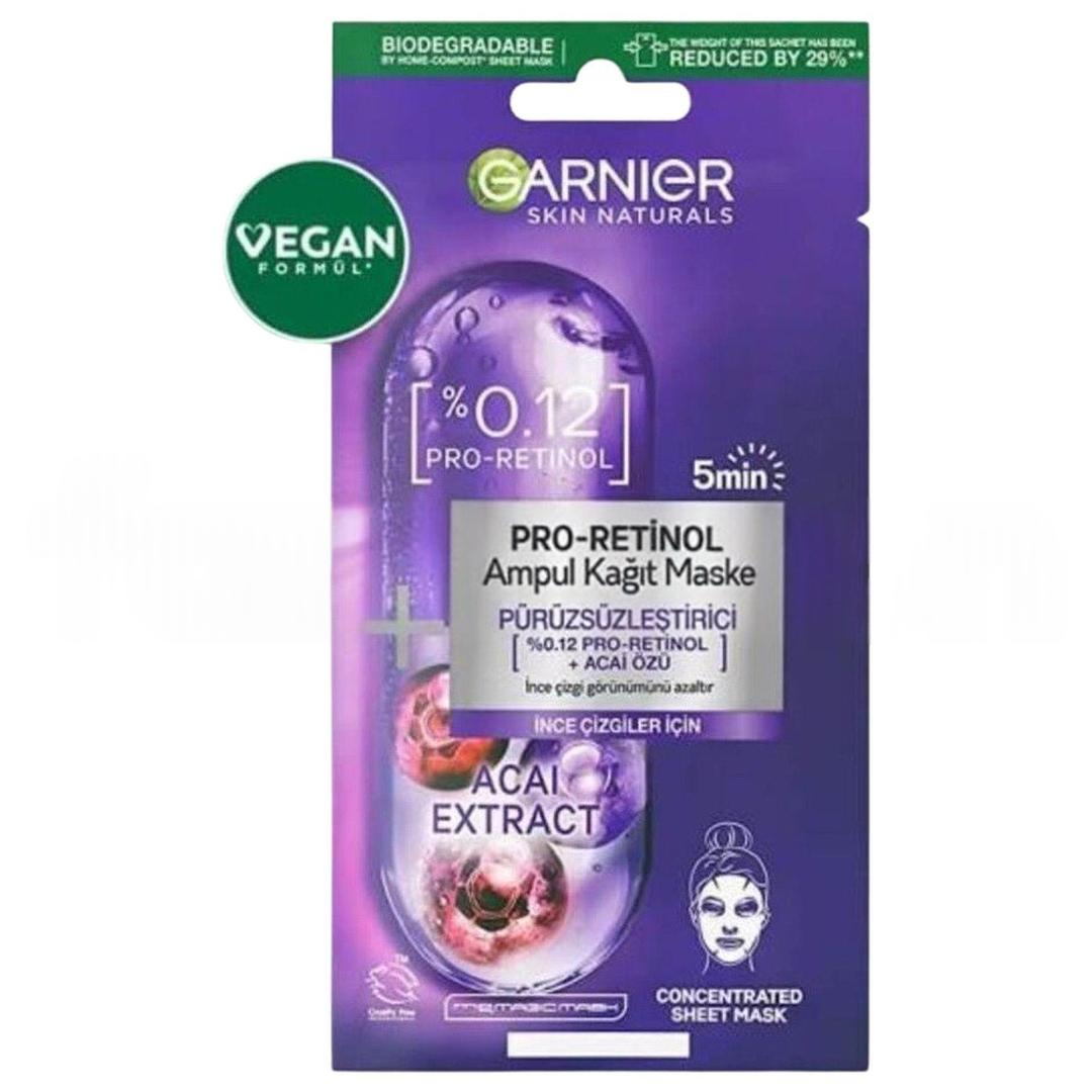 Garnier Pro Retinol Ampul Kağıt Maske 19 gr