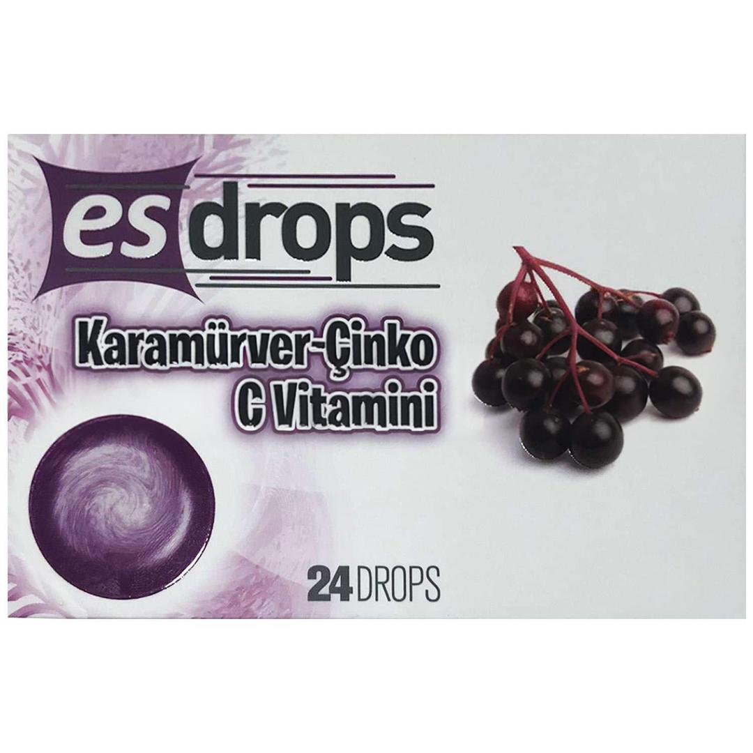 Es Drops Karamürver Çinko C Vitamini 24 Pastil