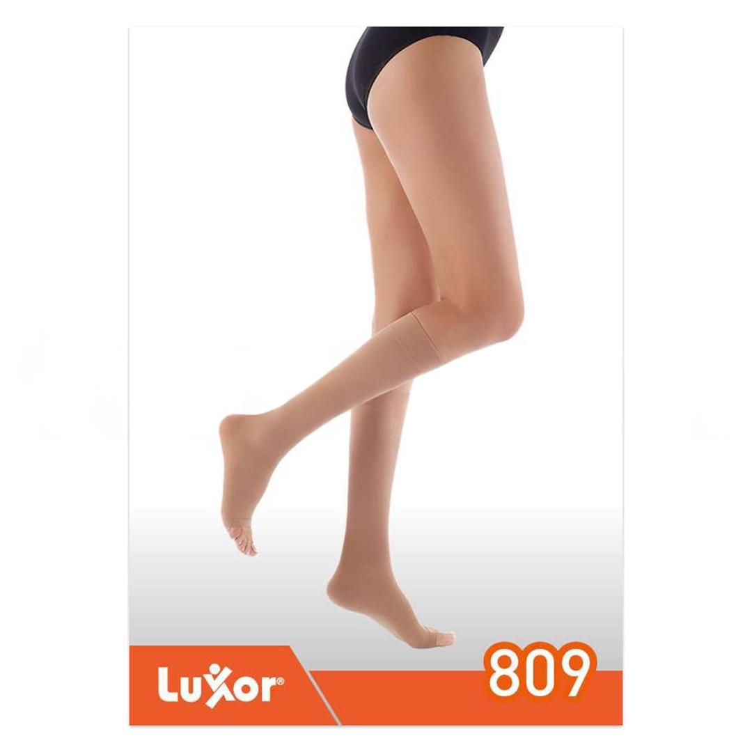 Luxor CCL 3 Dizaltı Burnu Açık Varis Çorabı Ten Rengi 34-46 mmhg No: 2