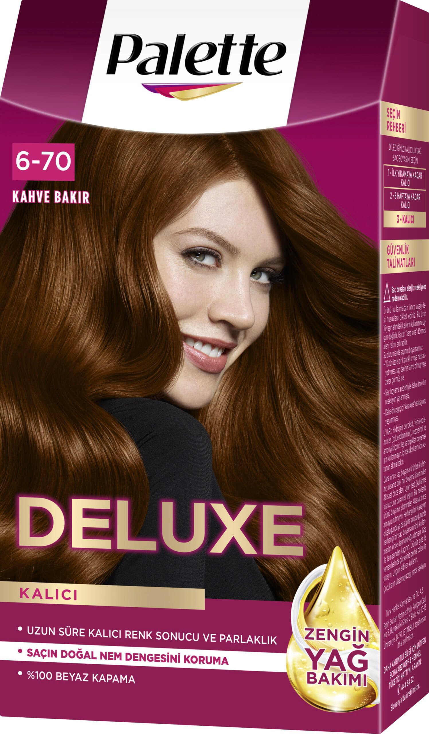 Palette 6.70 Kahve Bakır Deluxe Saç Boyası