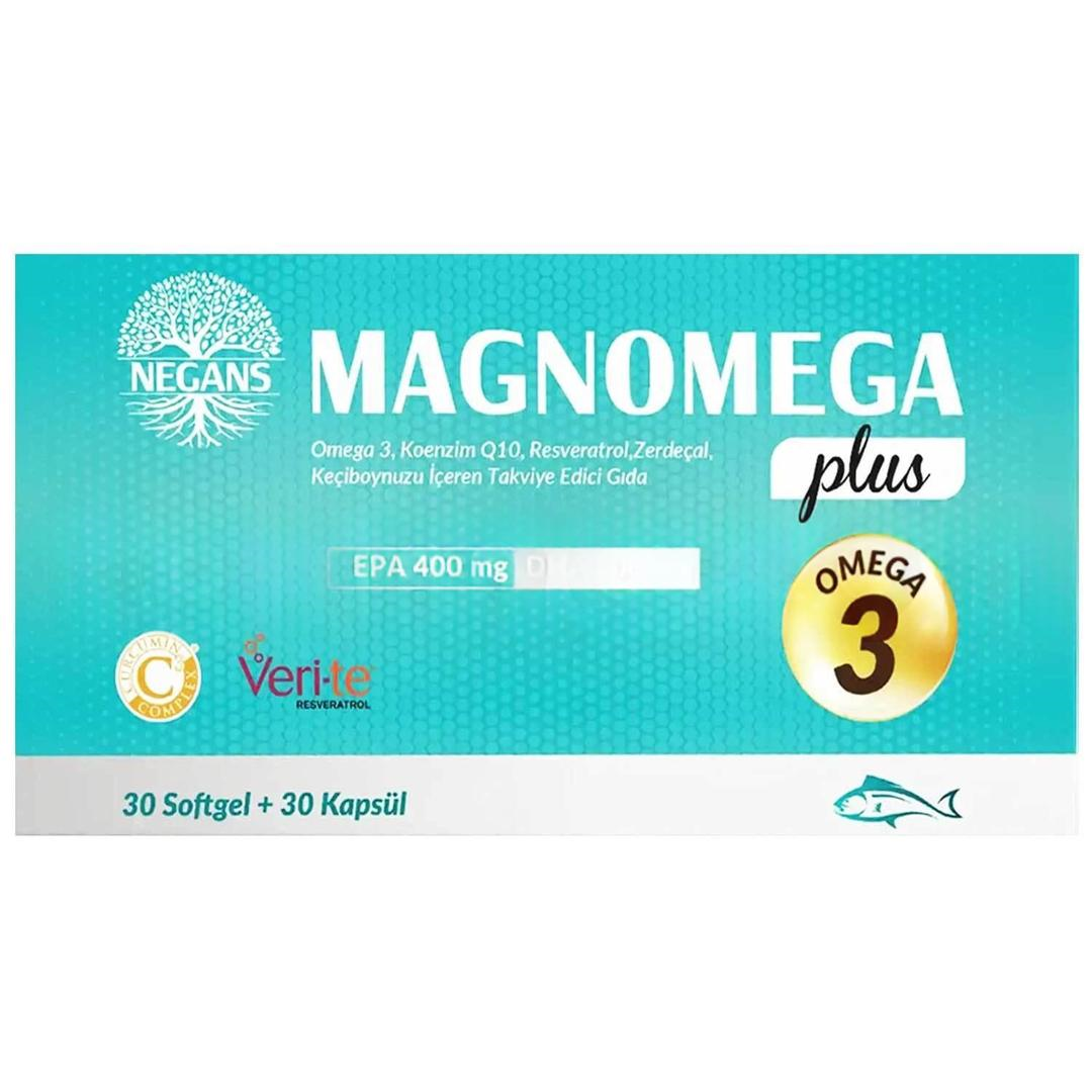 Magnomega Plus Omega 3 30 Softgel + 30 Kapsül