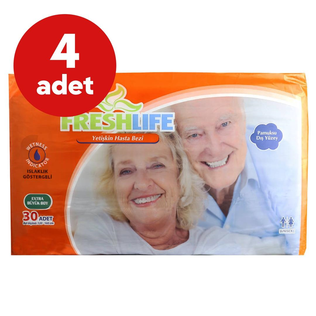 Freshlife Hasta Bezi Ekstra Large 30'lu - 4'lü Paket