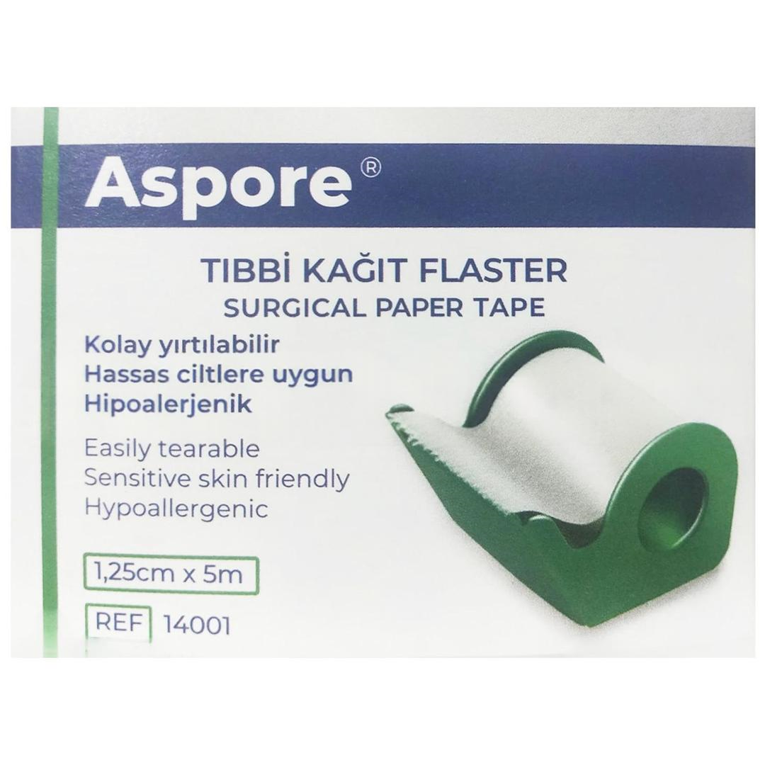 Aspore Kağıt Flaster 1,25 xm x 5 m