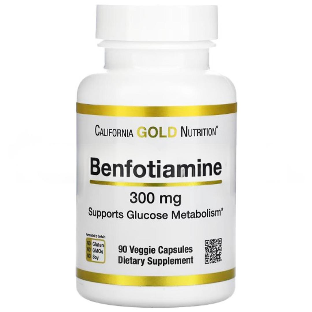 California Gold Nutrition Benfotiamine 300 mg 90 Veggie Capsules - İthal