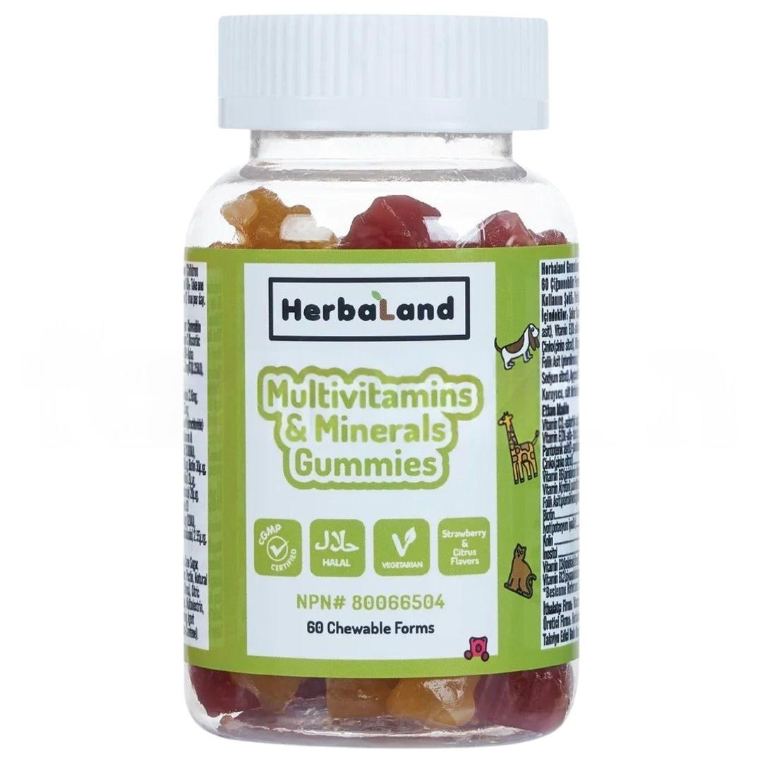 Herbaland Gummies Kids Multivitamins and Minerals 60 Çiğnenebilir Form