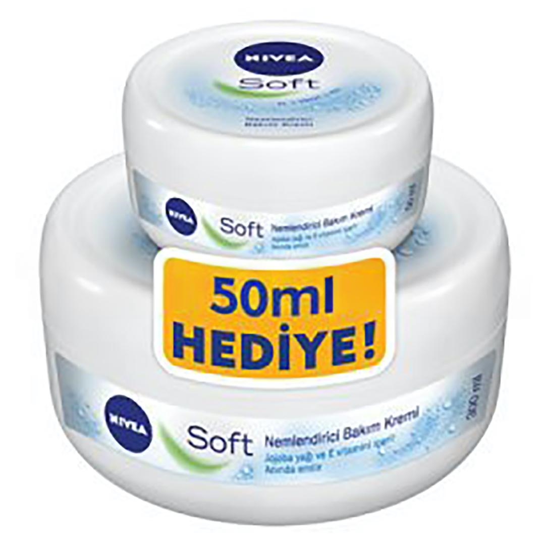 Nivea Krem Soft Vazo 300 ml + 50 ml Hediyeli