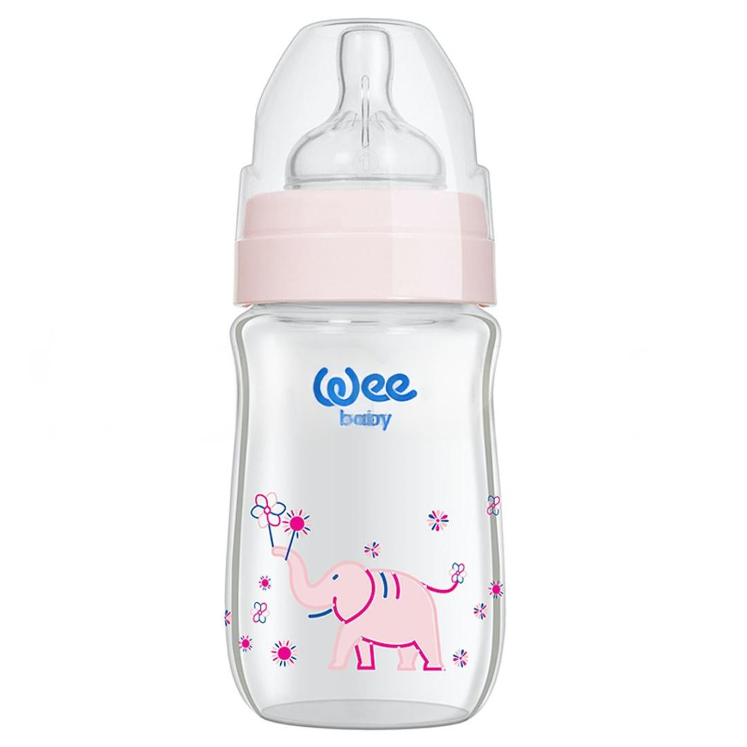 Wee Baby 140 Cam Biberon Isıya Dayanıklı 180 ml - Pembe