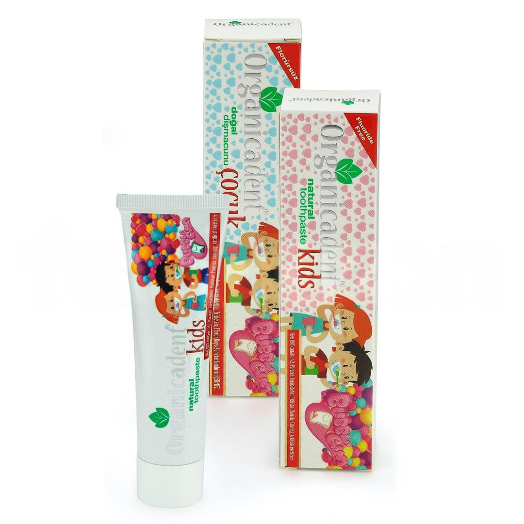 Organicadent Doğal Çocuk Diş Macunu Bubble Gum Aromalı 50 ml