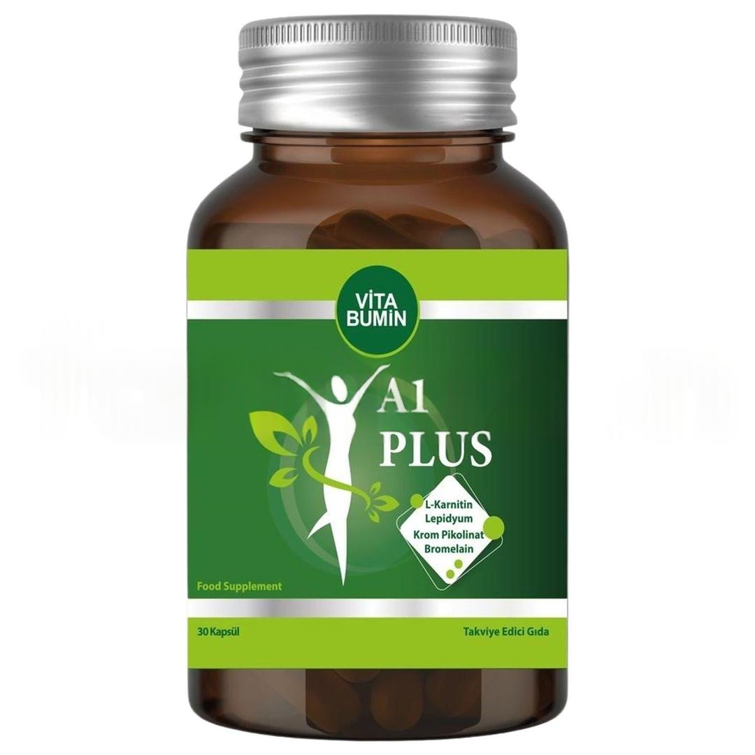 Vitabumin A1 Plus L-Carnitine Lepidium 30 Bitkisel Kapsül