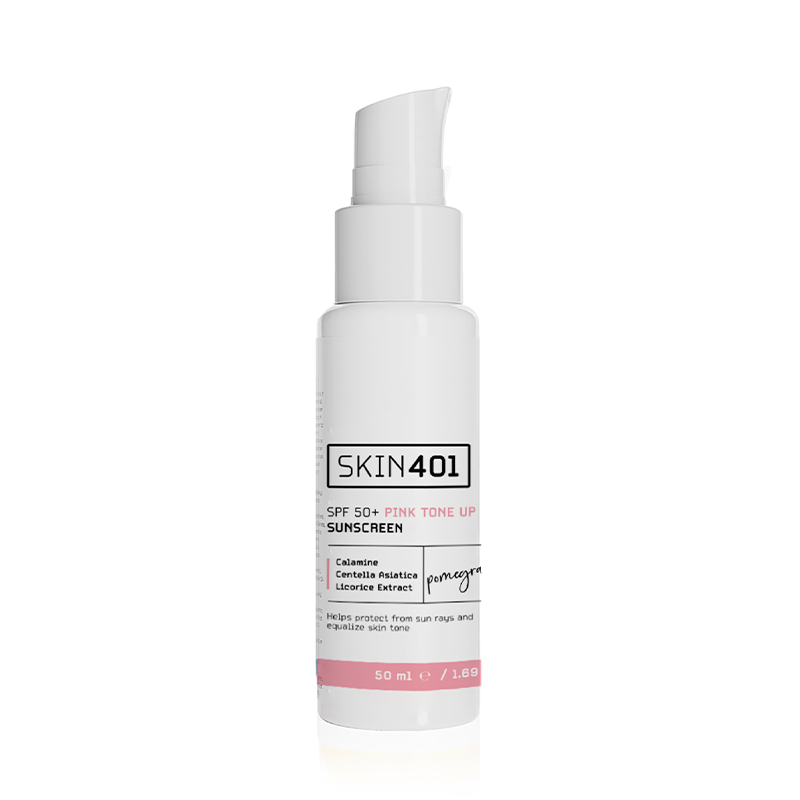 Skin401 Spf 50 Pink Tone Up Pembe Ton Eşitleyici Güneş Kremi 50 ml