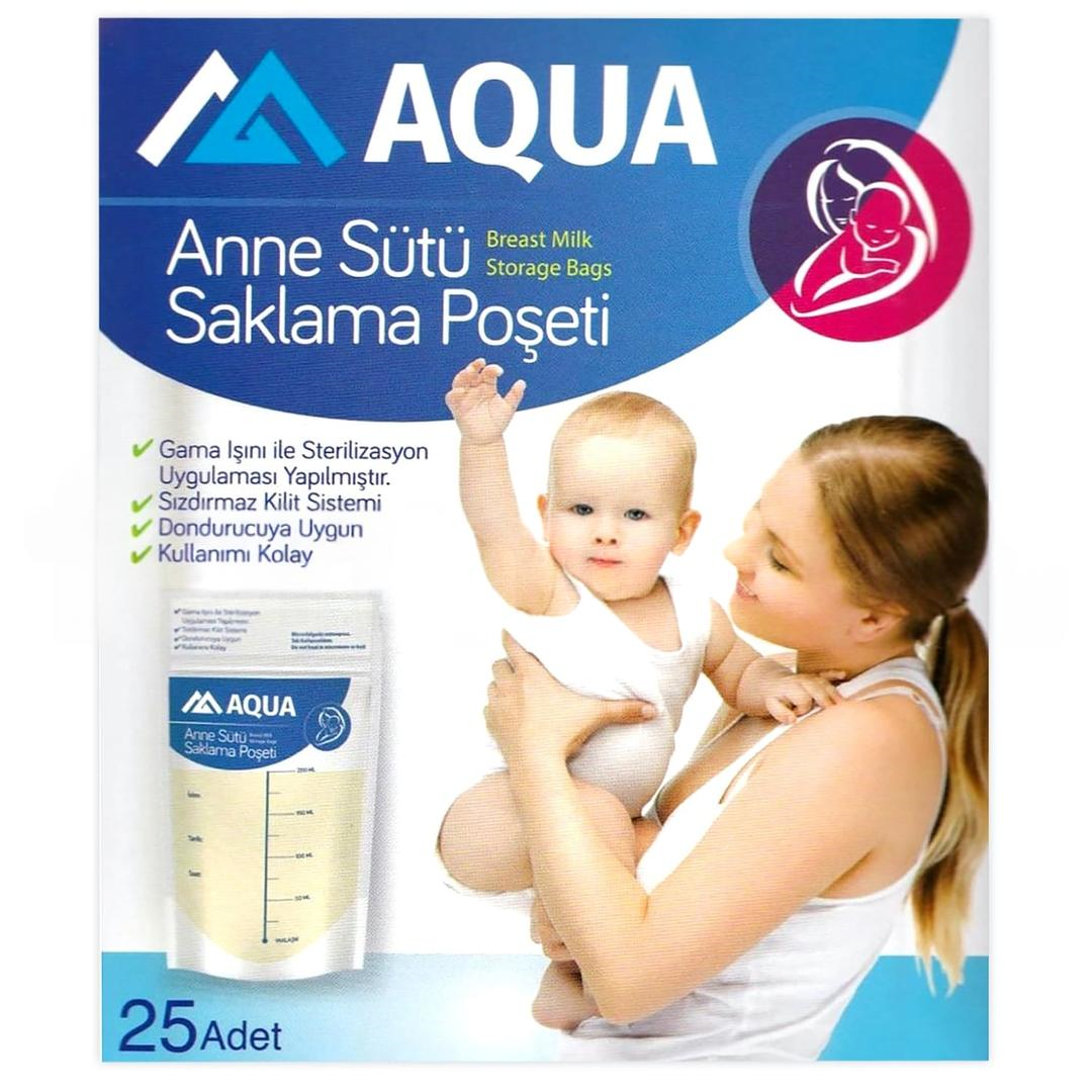 Aqua Süt Saklama Poşeti 25'li