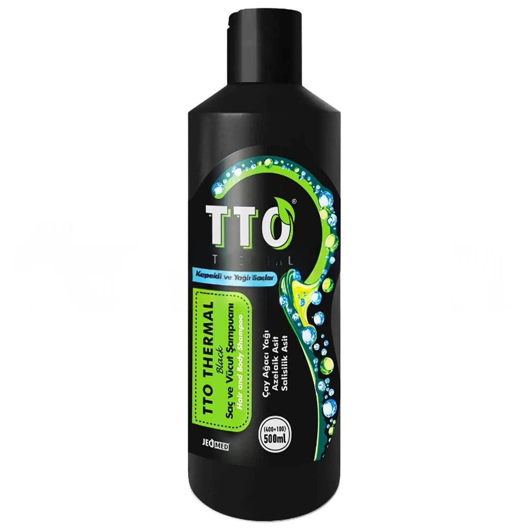 TTO Thermal Black Saç ve Vücut Şampuanı 400 + 100 ml