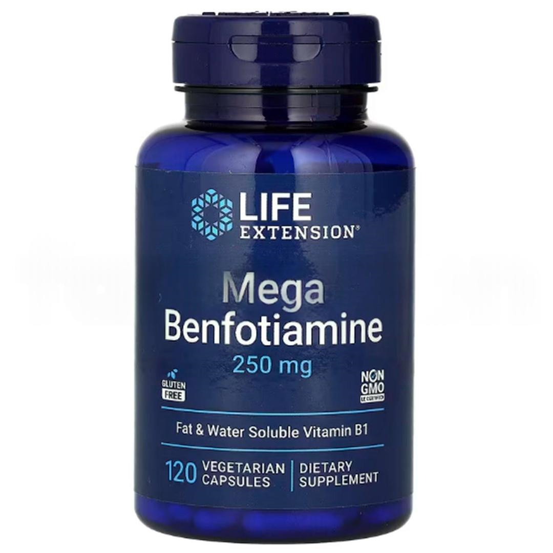 Life Extension Mega Benfotiamine 250 mg 120 Veggie Kapsül - İthal
